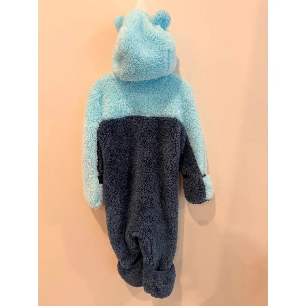 The‎ North Face Baby Bear One Piece Fleece Bunting Blue 6-12M NF0A3Y6L